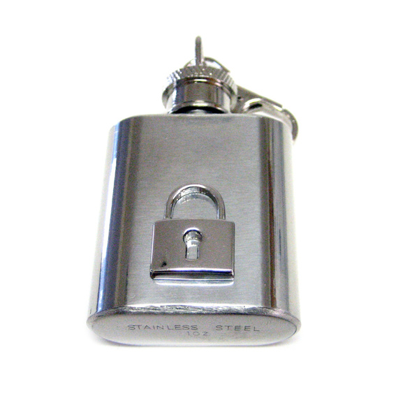 Lock Key Chain Flask - Picture 1 of 1